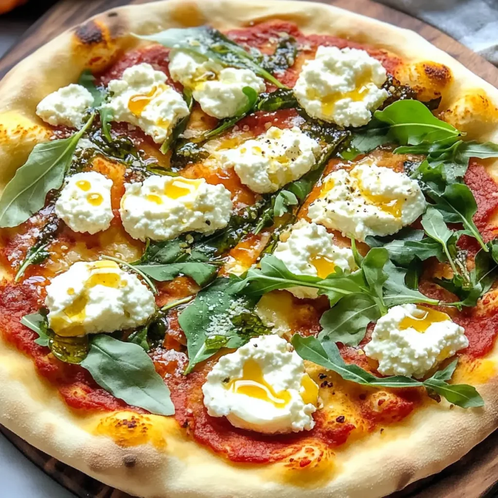 Ricotta & Hot Honey Vegetarian Pizza