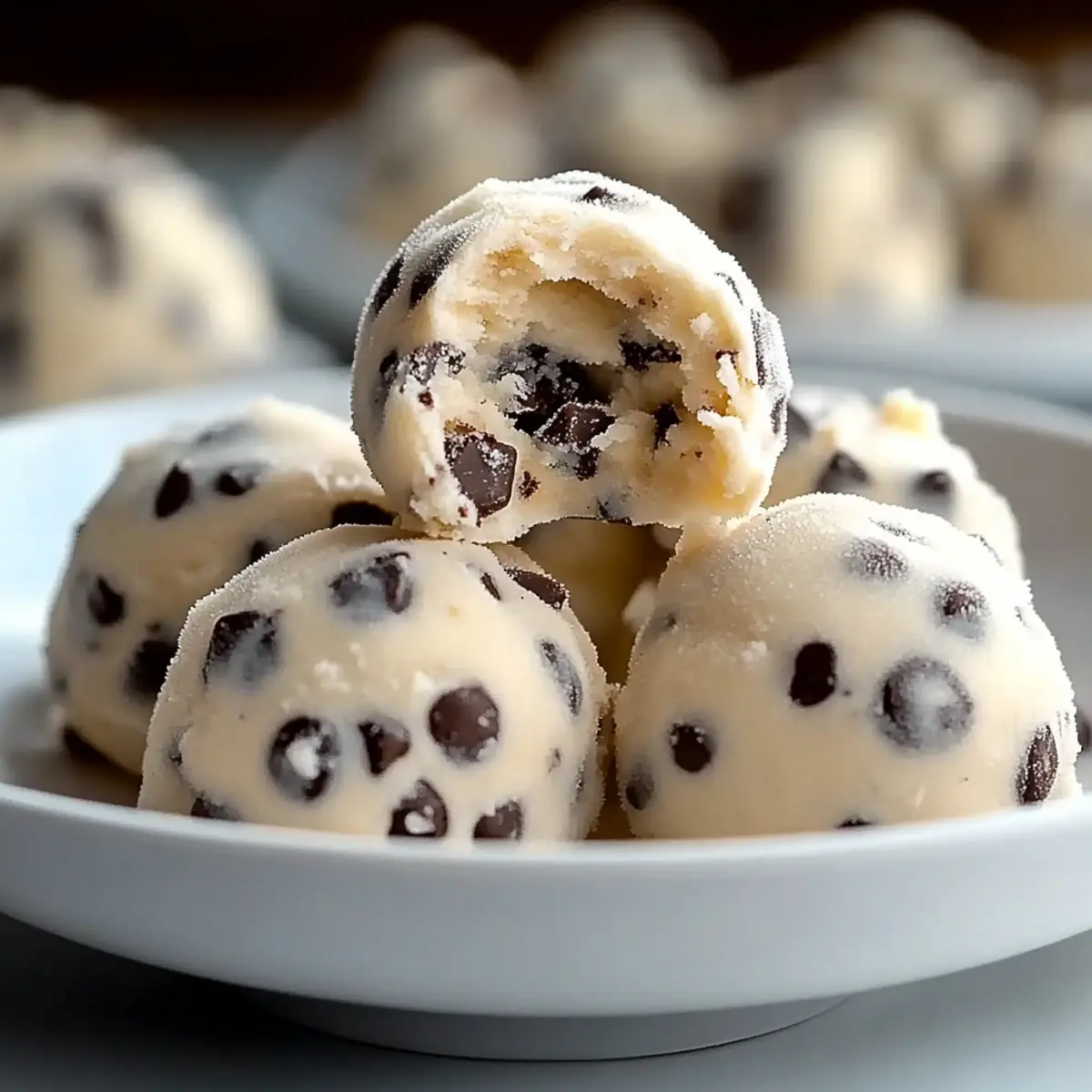 Delicious Frozen Yogurt Cookie Dough Bites