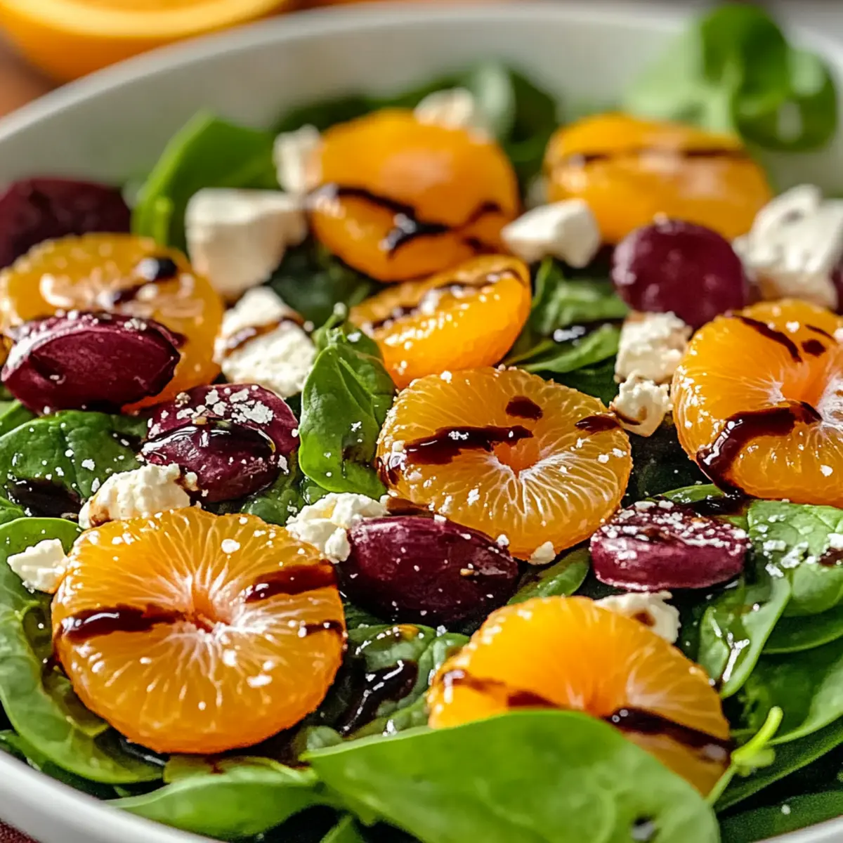 Delicious Spinach Mandarin Salad with Honey Balsamic Dressing Recipe