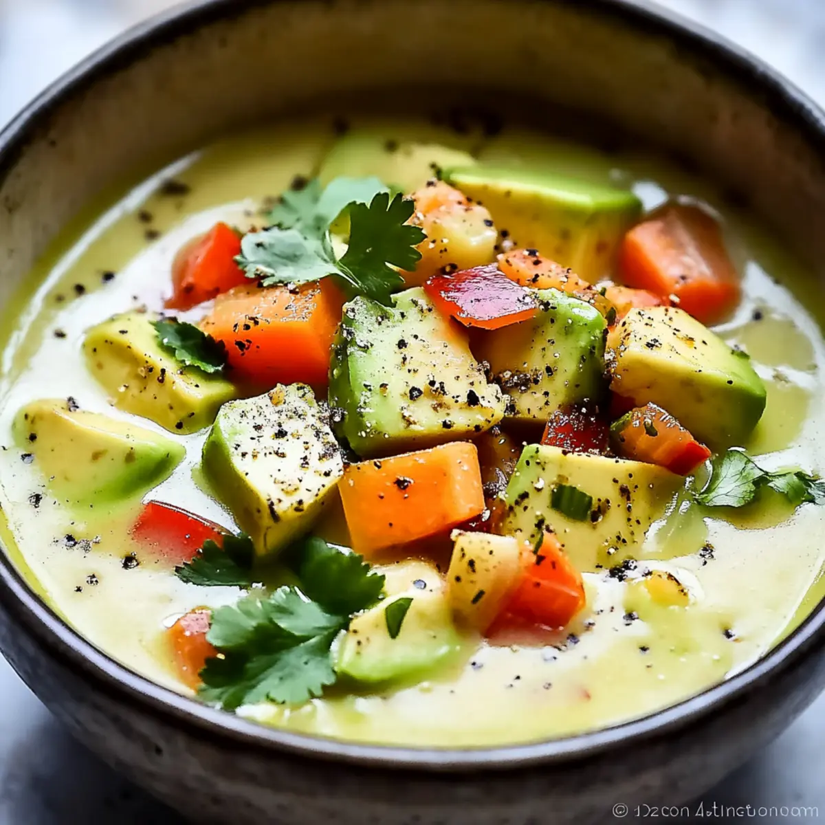 Delicious Warm Avocado & Vegetable Stew Recipe in 10 Minutes