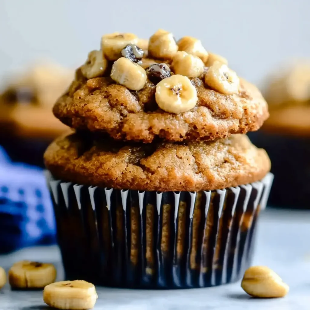Peanut Butter Banana Muffins
