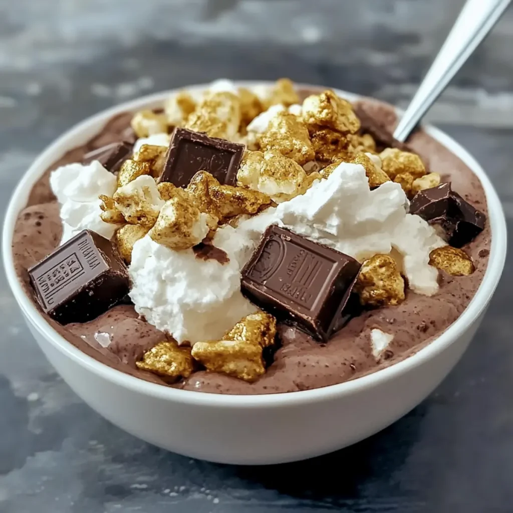 Double Chocolate Protein S'mores Bowl