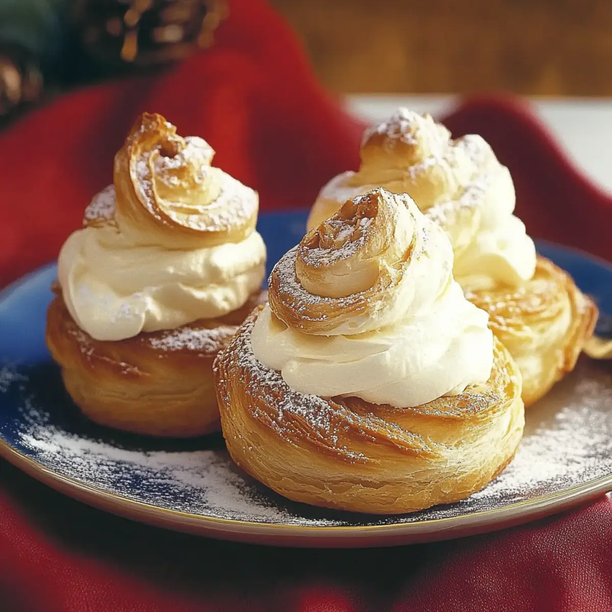 Delicious Festive Eggnog Cream Puffs for Holiday Celebrations