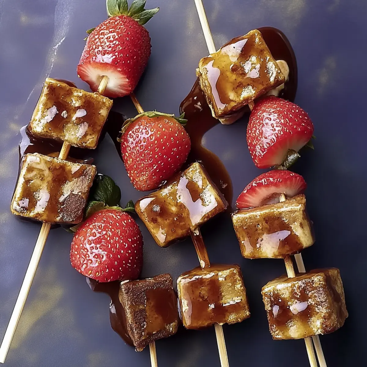 Strawberry Snickers Kebabs