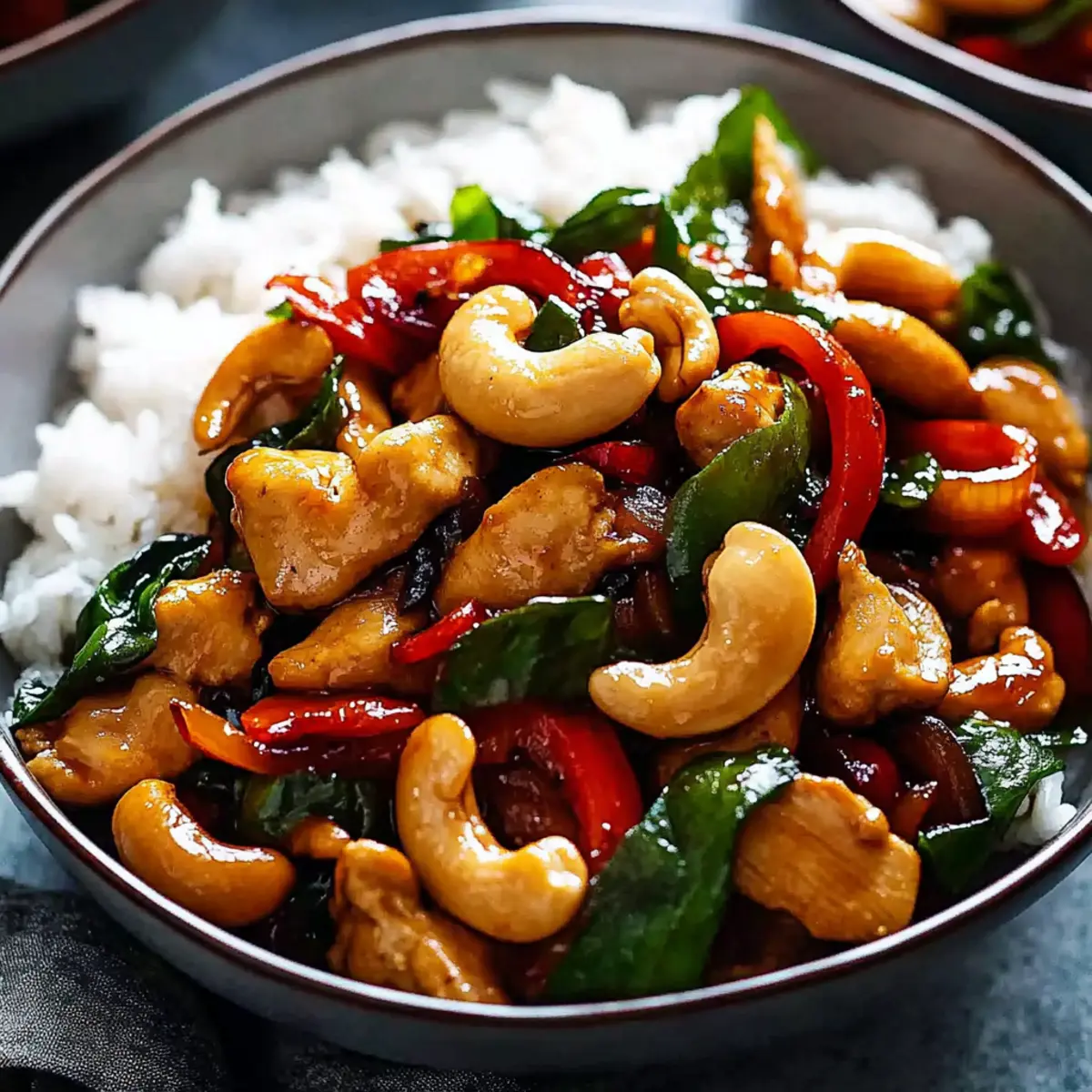 Thai Cashew Chicken Stir Fry