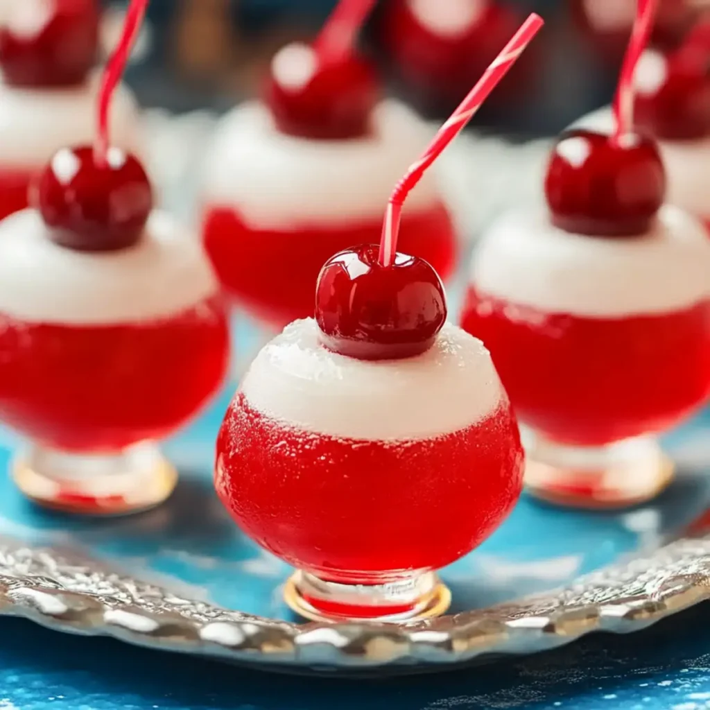 Boozy Valentine’s Cherry Bomb Drinks
