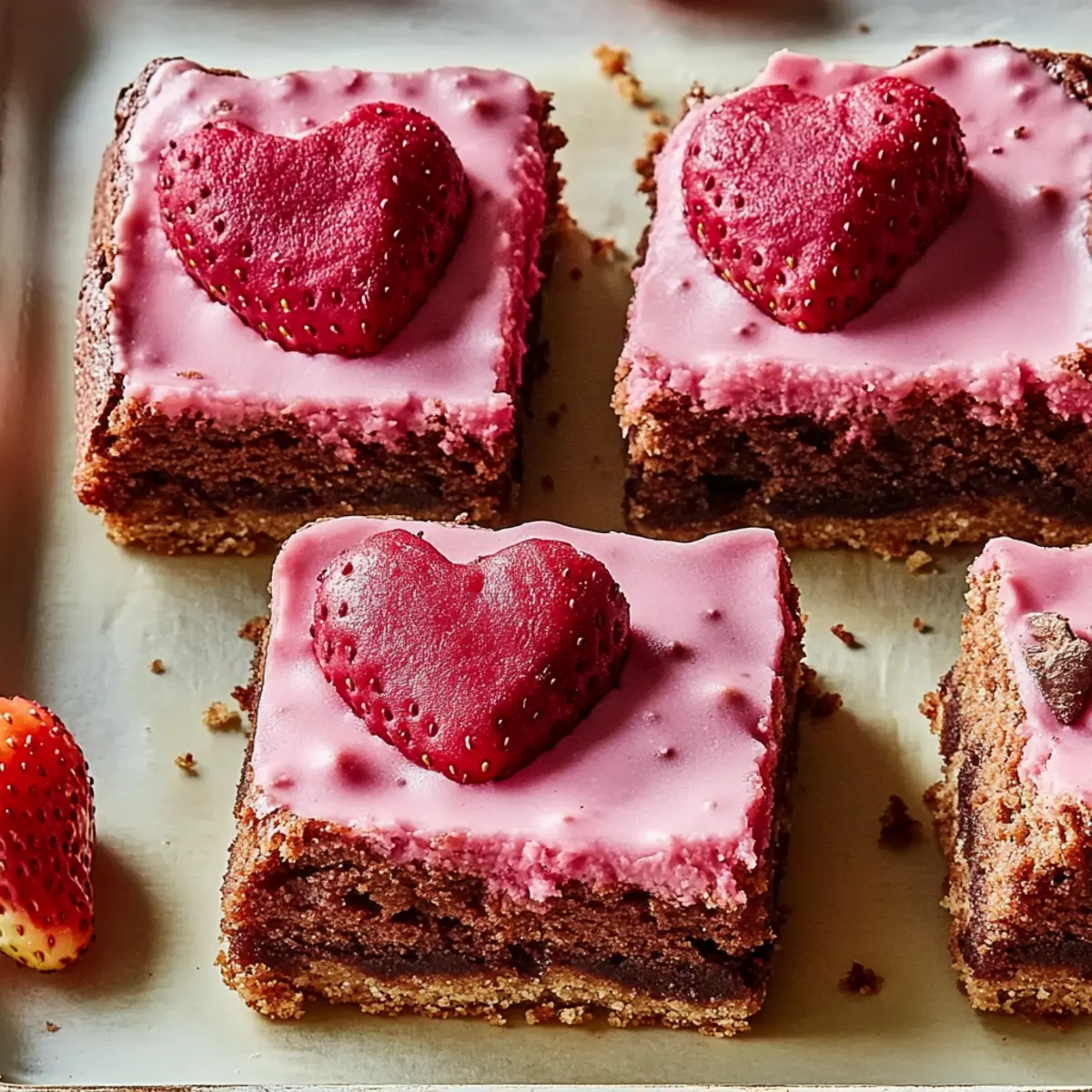 Irresistible Strawberry Brownies for Your Valentine & Galentine Party