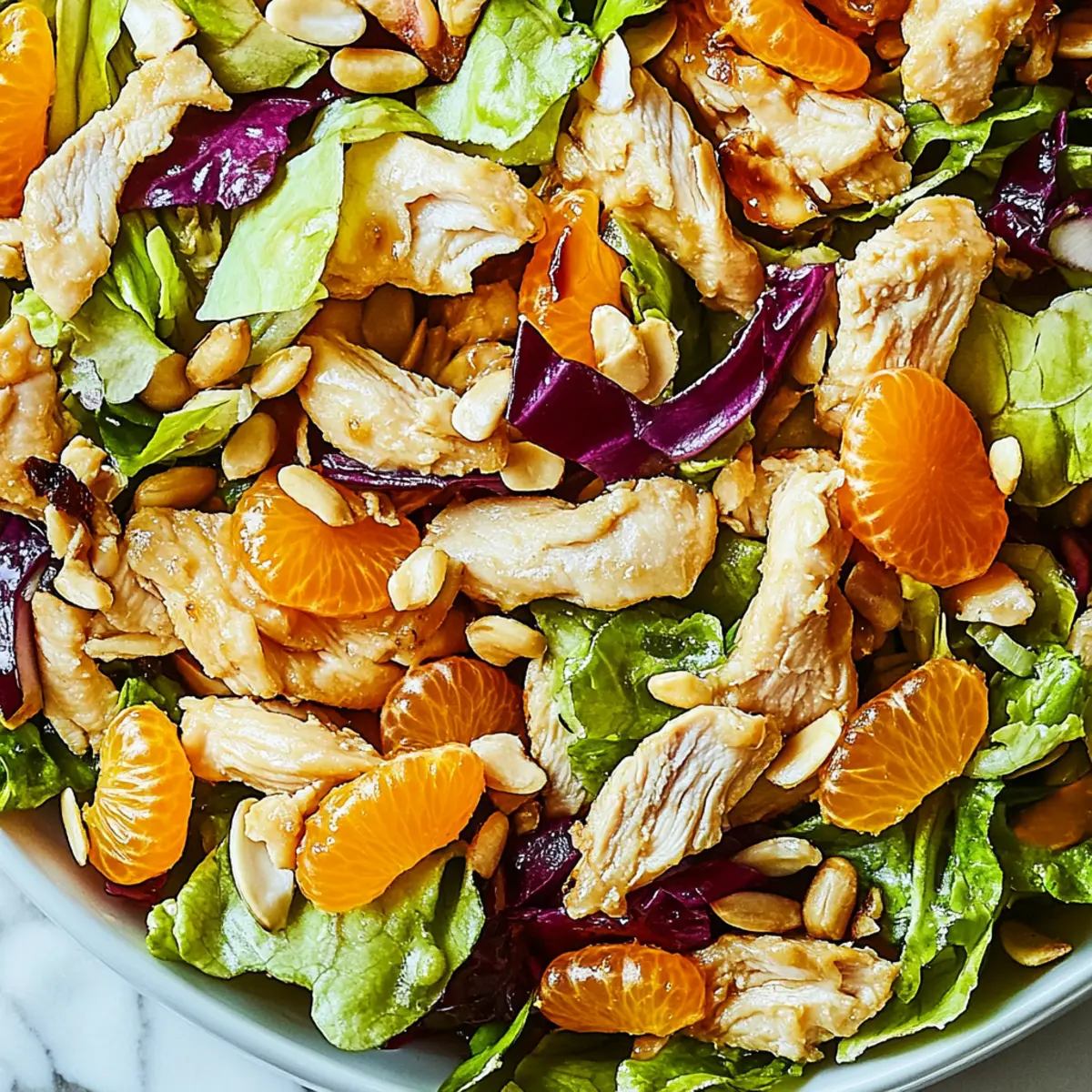 Easy Crispy Chicken Chinese Salad with Mandarin Oranges Recipe