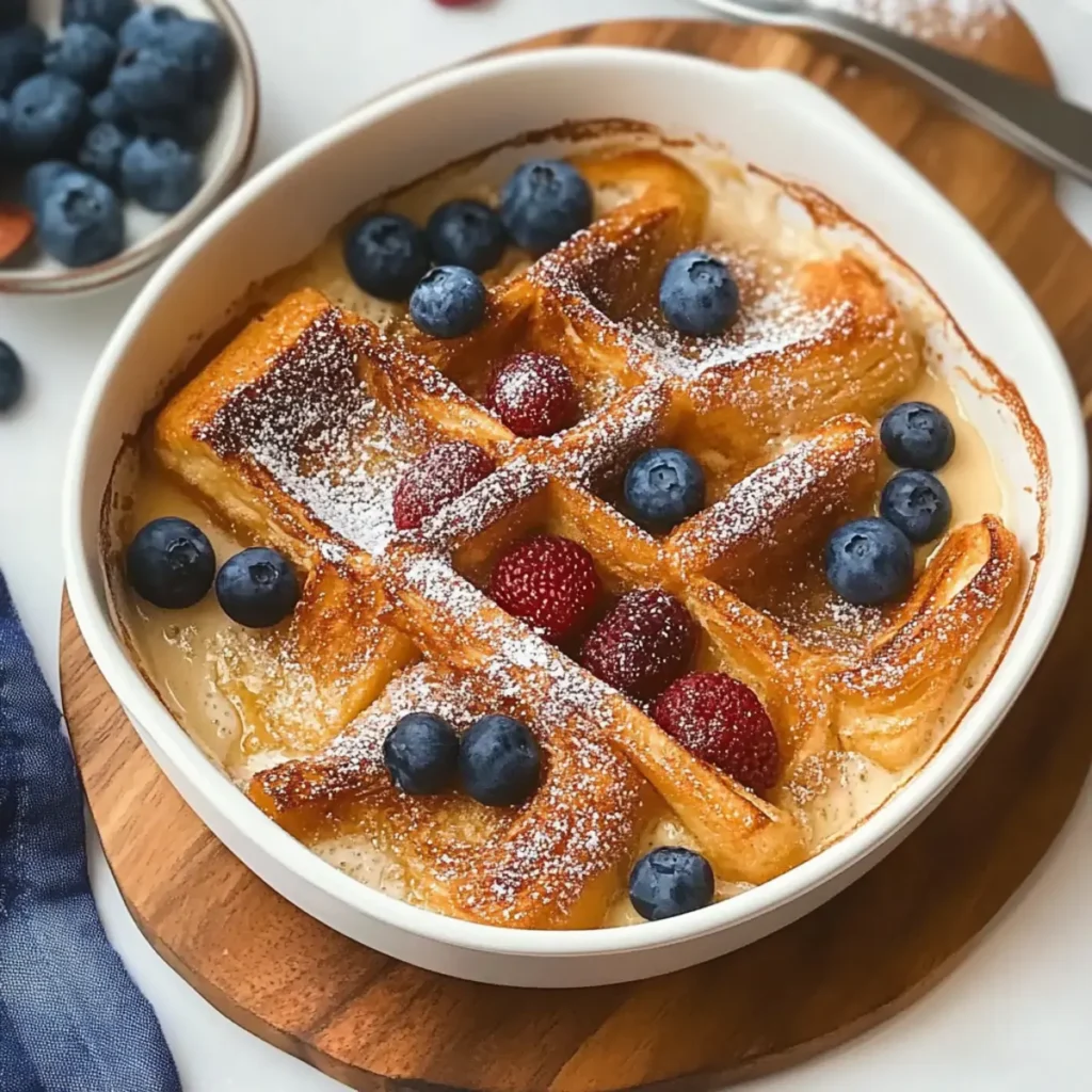 Delicious Oven-Baked Brioche French Toast Casserole
