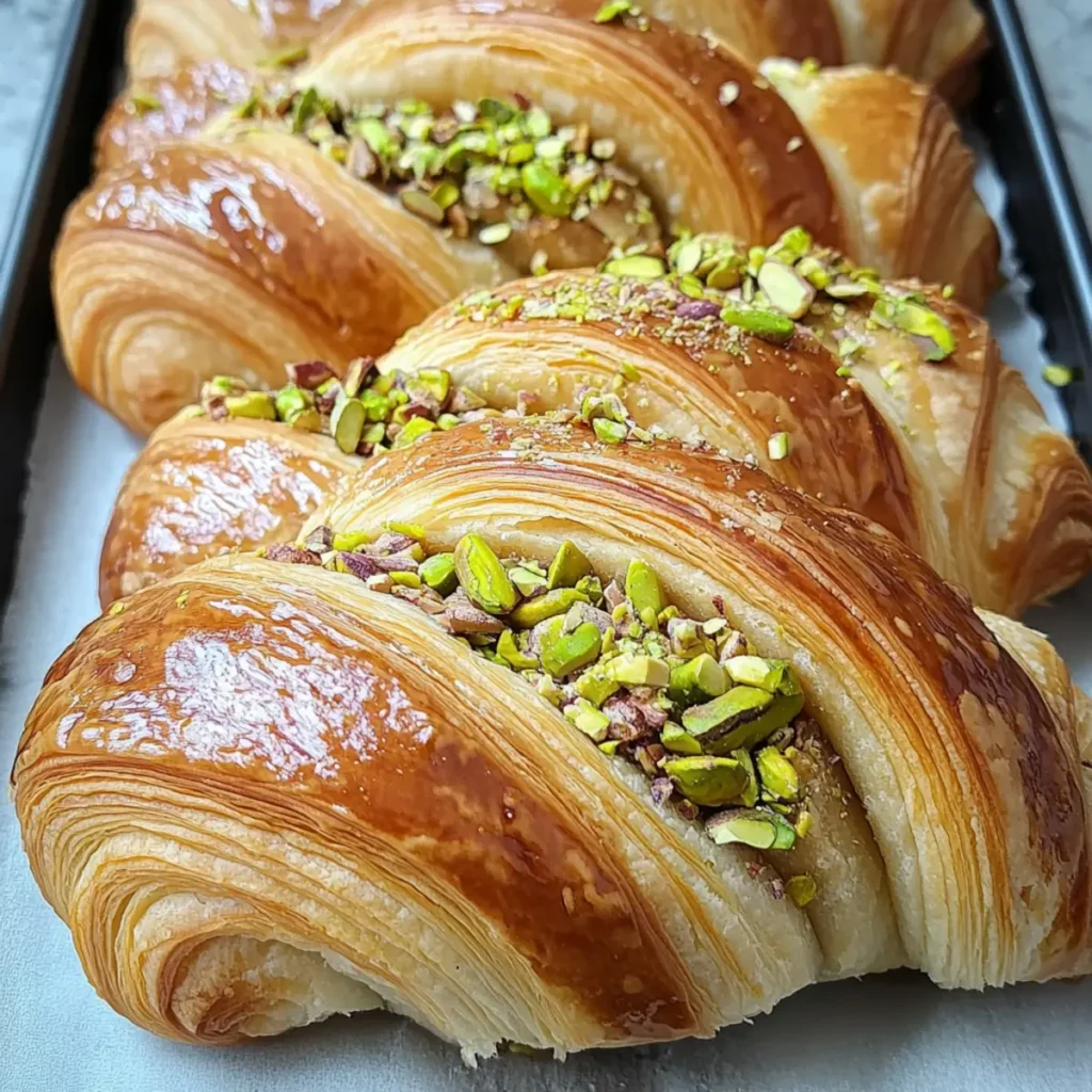 Delicious Pistachio Cream Croissants Recipe You Can’t Resist