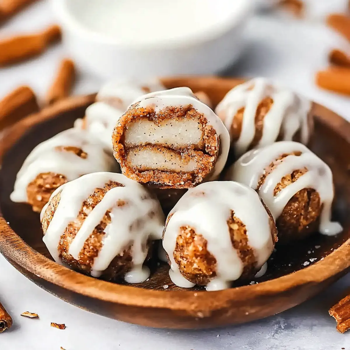 Cinnamon Roll Energy Bites