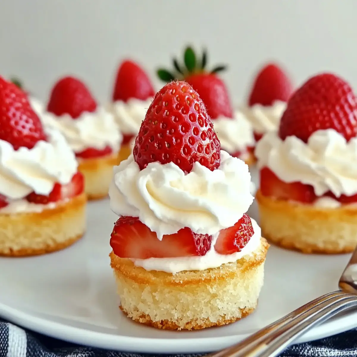 Mini Strawberry Shortcake Pound Cakes
