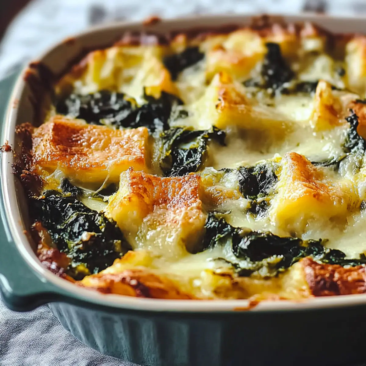 Swiss Chard and Gruyere Strata
