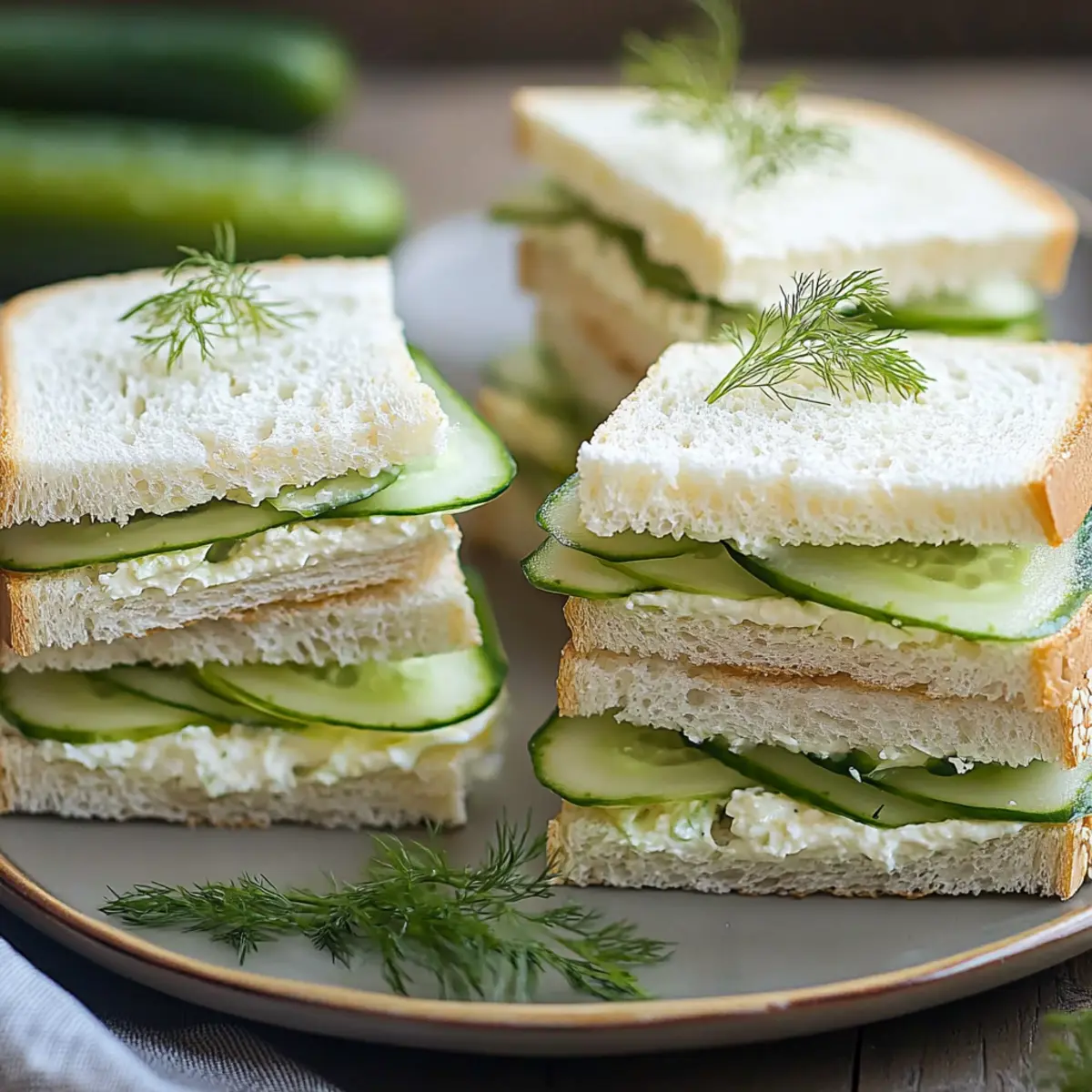 Cucumber Tea Sandwiches