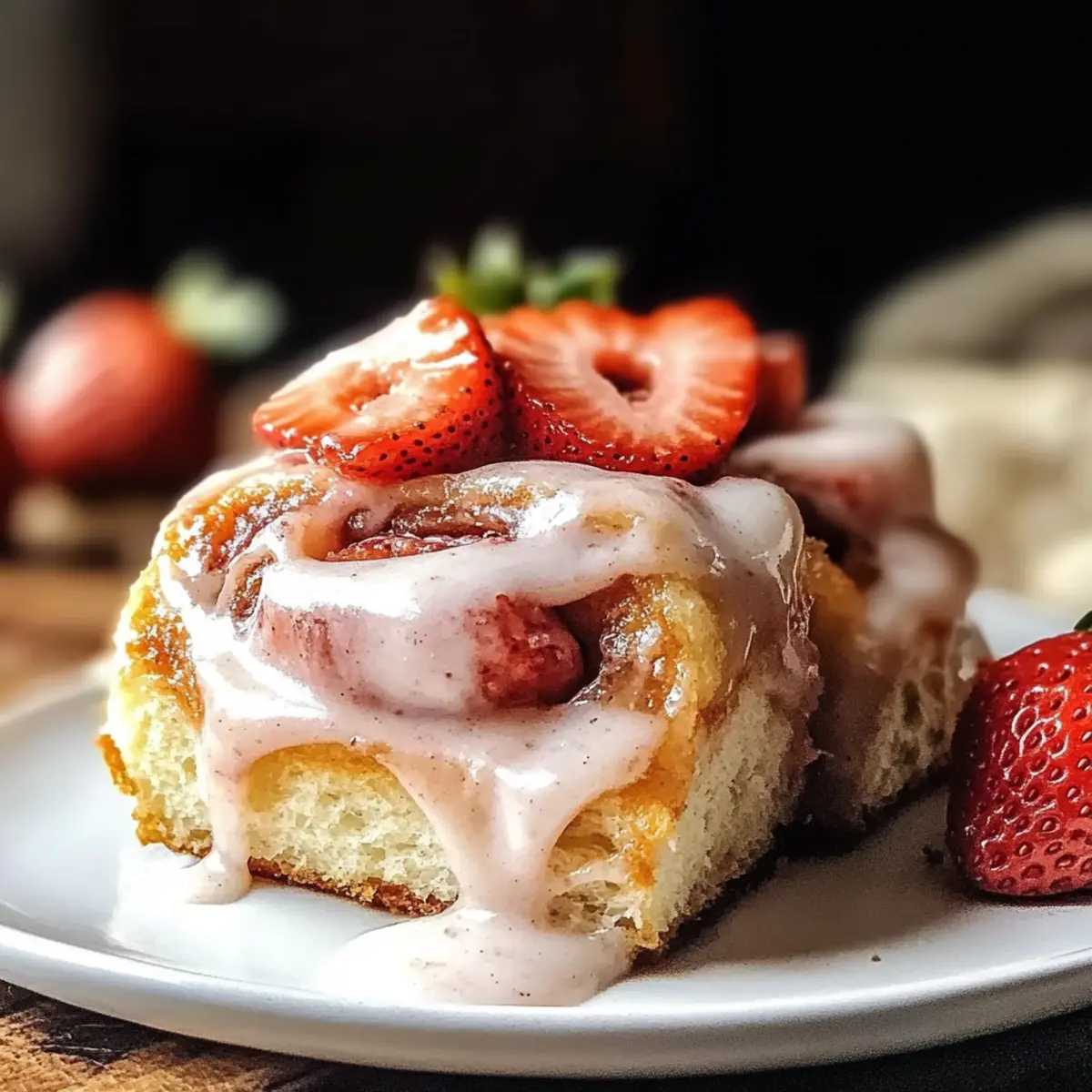 Soft and Fluffy Strawberry Cinnamon Rolls