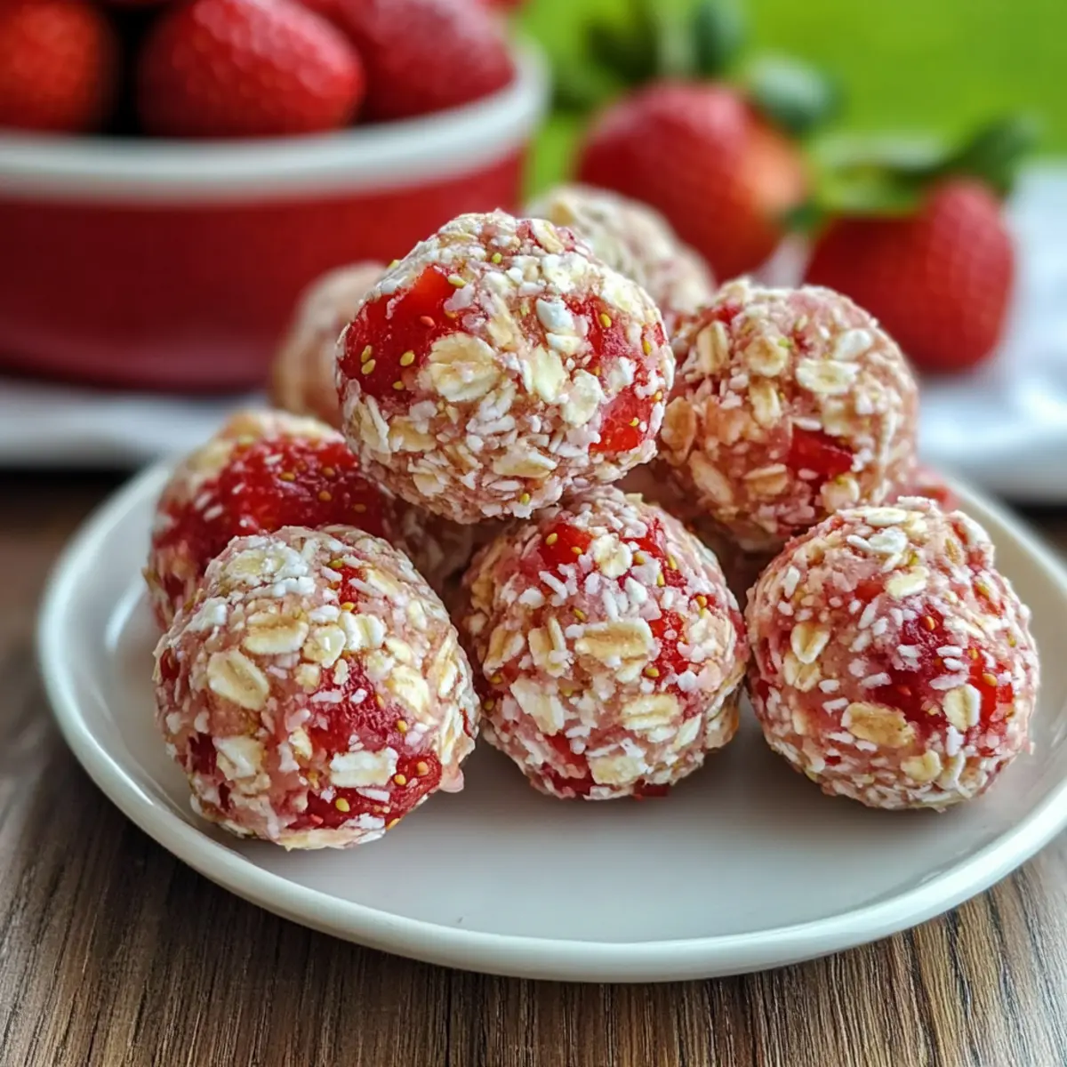 Strawberry Shortcake Energy Bites