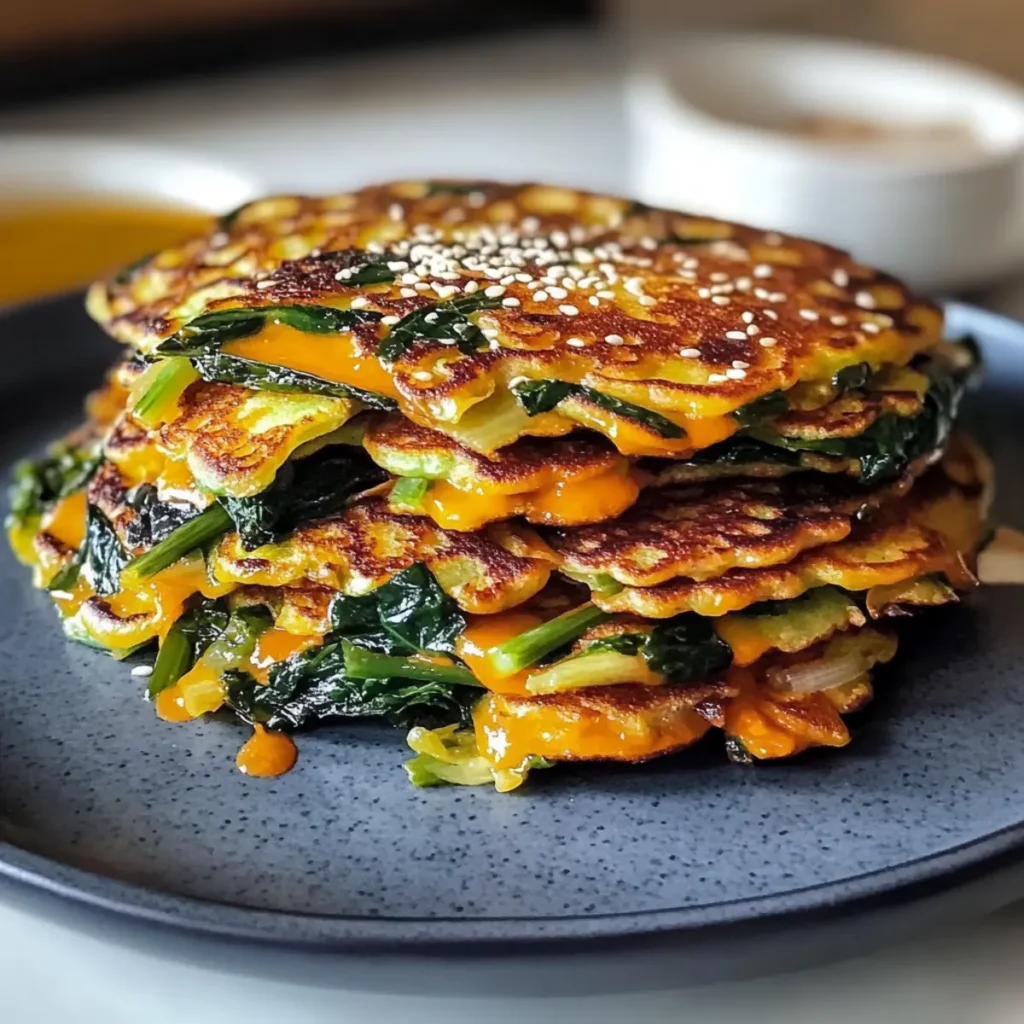 Rainbow Chard Korean Pancake