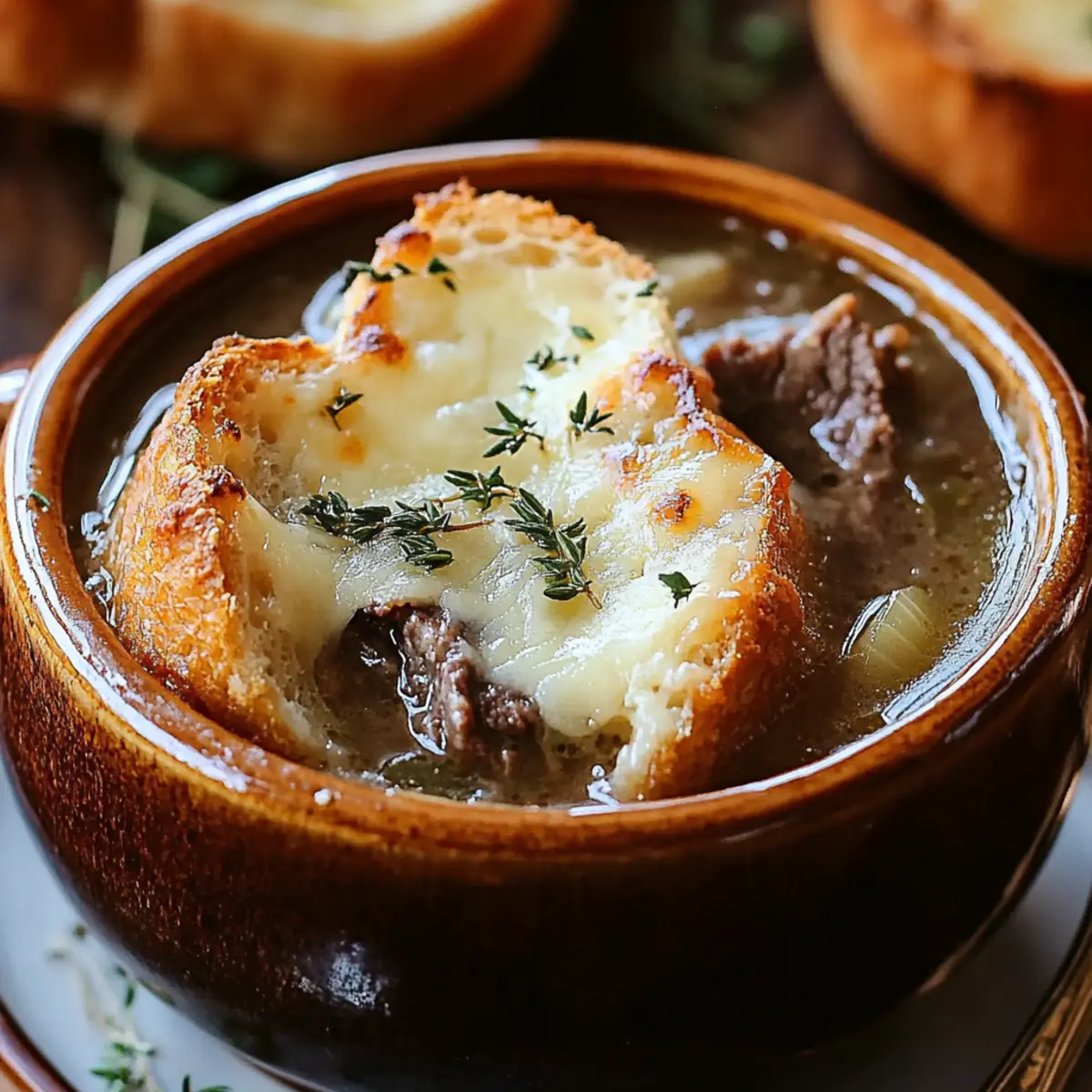 French Onion and Beef Soup