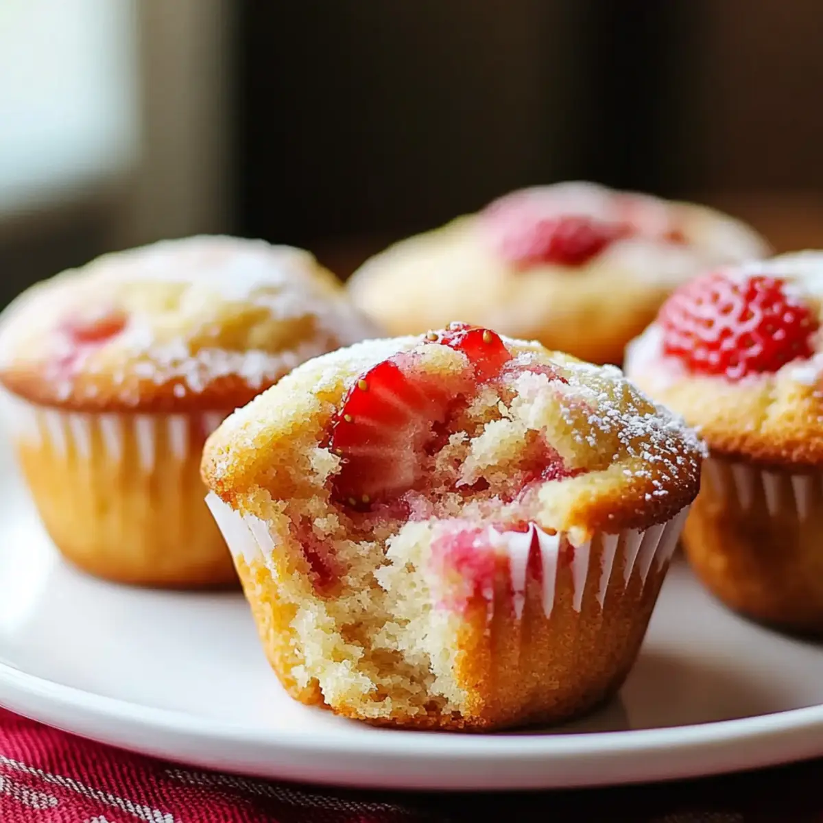 Bakery Style Strawberry Muffins
