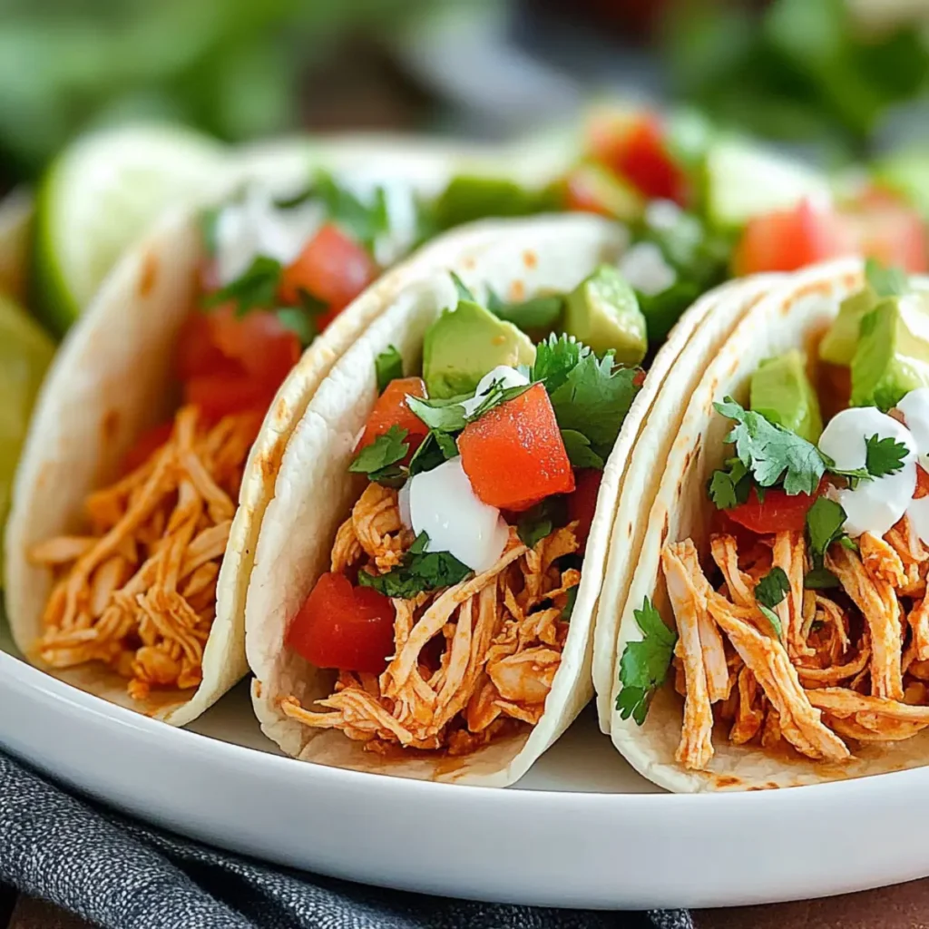 Shredded Chicken Tacos