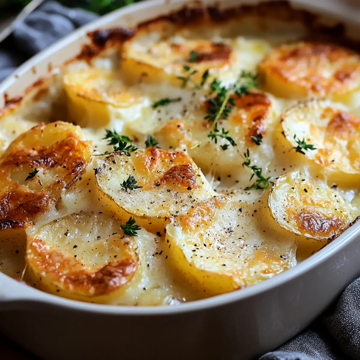 Garlic Parmesan Scalloped Potatoes
